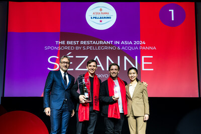 Tokyo's Szanne is crowned No.1 in Asia's 50 Best Restaurants 2024, sponsored by S.Pellegrino & Acqua Panna, at a live awards ceremony in Seoul